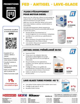 PROMOTION MASKA / FED - ANTIGEL - LAVE-GLACE